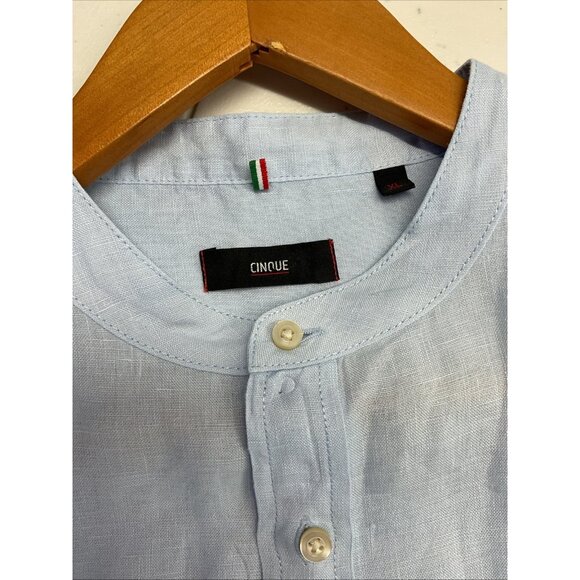 Cinque  Linen button down long sleeve Mens XL Resort Breathable - Picture 4 of 14